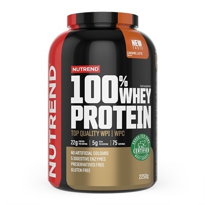 100% Whey Protein 2250 g - čokoláda/lískový ořech 