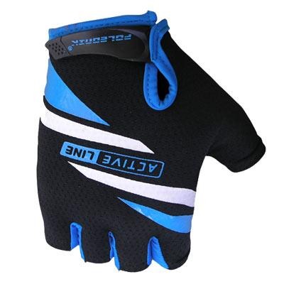 Cyklistické rukavice Active modré - velikost XXL 