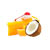 DELUXE 60g - pomerančovo-kokosový koláč 